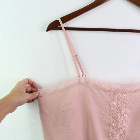 Bp. Lace Trim Crop Camisole Pink L 2Pack - Picture 3 of 6